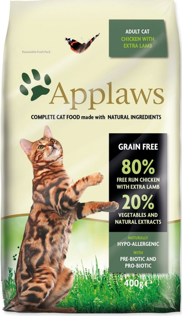 Applaws Cat Adult Chicken & Lamb granule pro kočky 400 g