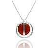 Yvon Náhrdelník TALIZMAN s kremeňom v hnedočervenej farbe Yvon Náhrdelník TALIZMAN s kremeňom v hnedočervenej farbe