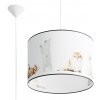 Sollux Lighting Detské závesné svietidlo Kitty, 1x plastové tienidlo so vzorom, (fi 40cm) Sollux Lighting Detské závesné svietidlo Kitty, 1x plastové tienidlo so vzorom, (fi 40cm)
