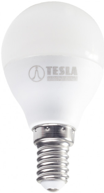 Tesla LED žiarovka miniglobe BULB, E14, 3W, 230V, 250lm, 25 000h, 4000K denní biela, 180°
