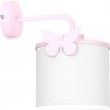Luminex | Detská nástenná lampa SWEET 1xE27/15W/230V biela/ružová/motýľ | LU9407 Luminex | Detská nástenná lampa SWEET 1xE27/15W/230V biela/ružová/motýľ | LU9407