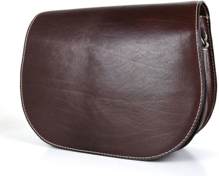 Luxusná kožená lovecká kabelka skrytý magnet hnedá