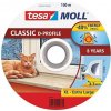 Tesnenie tesamoll® profil D, 9 mm, biele, L-100 m, na okná a dvere