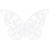 Papierové dekorácie Motýľ biely ažúr 10 ks Papierové dekorácie Motýľ biely ažúr 10 ks