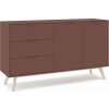 Matná komoda v terakotovej farbe 140x81x40 cm Campus – Marckeric Matná komoda v terakotovej farbe 140x81x40 cm Campus – Marckeric