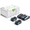 Festool Festool napájecí sada SYS 18V 2xHP5,0/TCL6DUO 578679 Festool Festool napájecí sada SYS 18V 2xHP5,0/TCL6DUO 578679