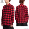 Volcom košeľa Caden Plaid LS, lifeguard red, L Volcom košeľa Caden Plaid LS, lifeguard red, L