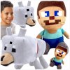 MINECRAFT VODNÝ SVET - SÚPRAVA PLYŠOVÝCH MASKOTOV 2v1 JEŽDIACI STEVE PES MINECRAFT VODNÝ SVET - SÚPRAVA PLYŠOVÝCH MASKOTOV 2v1 JEŽDIACI STEVE PES