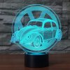 Beling 3D lampa, VW Chrobák s logom, 7 farebná S311 Beling 3D lampa, VW Chrobák s logom, 7 farebná S311