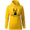 T-ričko Nemecká doga, dámska mikina s vlastným textom Farba potlače: Biela, Veľkosť: S, Farba mikiny: Žltá T-ričko Nemecká doga, dámska mikina s vlastným textom Farba potlače: Biela, Veľkosť: S, Farba mikiny: Žltá