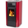 Peletové kachle Punto Fuoco Delia, červená Peletové kachle Punto Fuoco Delia, červená