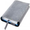 Obal na knihu kožený se záložkou Šedý