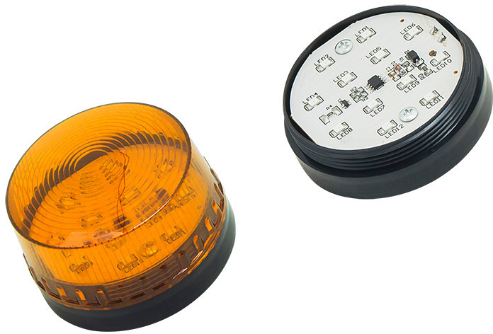 BLOW svetelný signalizátor HC-05 / zábleskový LED maják 12V oranžový 26-426