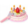 Eco Toys Sada drevených tort na suchý zips ovocné sviečky pre deti 16 prvkov Eco Toys Sada drevených tort na suchý zips ovocné sviečky pre deti 16 prvkov