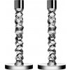Svietniky na klasické sviečky Carat 24,2 cm strieborné 2 ks Svietniky na klasické sviečky Carat 24,2 cm strieborné 2 ks