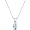 Prívesok z bieleho zlata s akvamarínom a diamantom KLENOTA N0360792 Prívesok z bieleho zlata s akvamarínom a diamantom KLENOTA N0360792