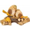 Dekorácia MagicHome Nature, Vtáci na pni, polyresin, 24x10,5x15,5 cm Dekorácia MagicHome Nature, Vtáci na pni, polyresin, 24x10,5x15,5 cm
