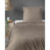 Elegantné posteľné obliečky s lemovkou PURE v sivobéžovej farbe Elegantné posteľné obliečky s lemovkou PURE v sivobéžovej farbe