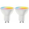 Aigostar B.V. SADA 2x LED RGBW Stmiev. žiarovka MESH Smart GU10/6,5W/230V 2700-6500K - Aigostar AI1829 + záruka 3 roky zadarmo + záruka 3 roky zadarmo Aigostar B.V. SADA 2x LED RGBW Stmiev. žiarovka MESH Smart GU10/6,5W/230V 2700-6500K - Aigostar AI1829 + záruka 3 roky zadarmo + záruka 3 roky zadarmo