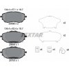 Sada brzdových platničiek kotúčovej brzdy TEXTAR 2569801 Sada brzdových platničiek kotúčovej brzdy TEXTAR 2569801