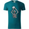 Basketbal kostra - Tričko z organickej bavlny - L ( Petrolejová ) Basketbal kostra - Tričko z organickej bavlny - L ( Petrolejová )