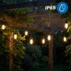 Solárna záhradná girlanda 15x LED plameň dekoratívne svetielka 15m 1800K teplá FLAME LUMILED Solárna záhradná girlanda 15x LED plameň dekoratívne svetielka 15m 1800K teplá FLAME LUMILED