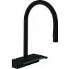 Hansgrohe Aquno Select M81, páková kuchynská batéria 170, vyťahovateľná sprška, 3jet, čierna matná, HAN-73837670 Hansgrohe Aquno Select M81, páková kuchynská batéria 170, vyťahovateľná sprška, 3jet, čierna matná, HAN-73837670