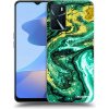 Picasee silikónový čierny obal pre OPPO A16 - Green Gold Picasee silikónový čierny obal pre OPPO A16 - Green Gold