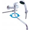 Vaňová batéria RAV Slezák SÁZAVA so sprchovacím setom 150 mm chróm SA556.5/1 Vaňová batéria RAV Slezák SÁZAVA so sprchovacím setom 150 mm chróm SA556.5/1