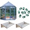 Palram - Canopia Hliníkový skleník Oasis Set vrátane príslušenstva Ø 248 cm Palram - Canopia Hliníkový skleník Oasis Set vrátane príslušenstva Ø 248 cm