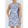 Dámske šaty TAIL GOLF RUBYLOU SL modré/kvetinová potlač XS Dámske šaty TAIL GOLF RUBYLOU SL modré/kvetinová potlač XS
