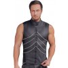 NEK Sleeveless Cool Matte Look Shirt with Chains 2162008 Black