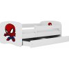 Posteľ Babydreams 140x70 biela Spiderman so zásuvkou, bez matraca Posteľ Babydreams 140x70 biela Spiderman so zásuvkou, bez matraca