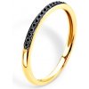 Prsteň SAVICKI: žlté zlato, čierne diamanty - SAVR71735 YCD Prsteň SAVICKI: žlté zlato, čierne diamanty - SAVR71735 YCD