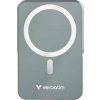 Power banka, externá batéria, magnetická bezdrôtová, 10 000 mAh, stojanček, VERBATIM Charge n Go, sivá Power banka, externá batéria, magnetická bezdrôtová, 10 000 mAh, stojanček, VERBATIM Charge n Go, sivá