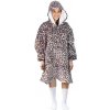 Cozy Noxxiez CH371 Leopard potlač hrejivá televízna mikinová deka s kapucňou pre teenagerov a dospelých Cozy Noxxiez CH371 Leopard potlač hrejivá televízna mikinová deka s kapucňou pre teenagerov a dospelých