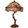 Clayre & Eef Stolná lampa Tiffany Flowers - Ø 45 * 62 cm 3x E27 / Max 60W - Clayre & Eef Clayre & Eef Stolná lampa Tiffany Flowers - Ø 45 * 62 cm 3x E27 / Max 60W - Clayre & Eef