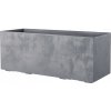 Deroma Obdĺžnikový kvetináč sivý 59x25 cm