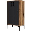 Skrinka na topánky Prag Walnut and Anthracite Skrinka na topánky Prag Walnut and Anthracite