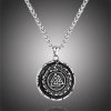 Daniel Dawson Pánský náhrdelník VALKNUT a JORMUNGANDR - oboustranný přívěsek NH1191-WJ-109 Stříbrná 60 cm Daniel Dawson Pánský náhrdelník VALKNUT a JORMUNGANDR - oboustranný přívěsek NH1191-WJ-109 Stříbrná 60 cm