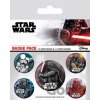 Pyramid International Sada placek Star Wars Temná strana (5 ks) Pyramid International Sada placek Star Wars Temná strana (5 ks)
