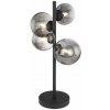 GLOBO 56133-4T RIHA stolná lampa 4xG9 čierna, dymová GLOBO 56133-4T RIHA stolná lampa 4xG9 čierna, dymová