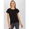 Čierne dámske basic tričko VI-TS-034.06-black XL Čierne dámske basic tričko VI-TS-034.06-black XL