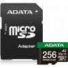 ADATA MicroSDXC karta 256GB Speed Plus, U3, C10, A2, V30 (R:180/W:160 MB/s) + SD adaptér UD256GUI3V30A2SP-RA1 ADATA MicroSDXC karta 256GB Speed Plus, U3, C10, A2, V30 (R:180/W:160 MB/s) + SD adaptér UD256GUI3V30A2SP-RA1