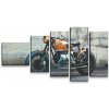 Sablio Obraz - 5-dílný Motorka - 100x60 cm Sablio Obraz - 5-dílný Motorka - 100x60 cm