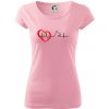 Nemecký ovčiak ekg - Dámske tričko Pure - M ( Ružová ) Nemecký ovčiak ekg - Dámske tričko Pure - M ( Ružová )