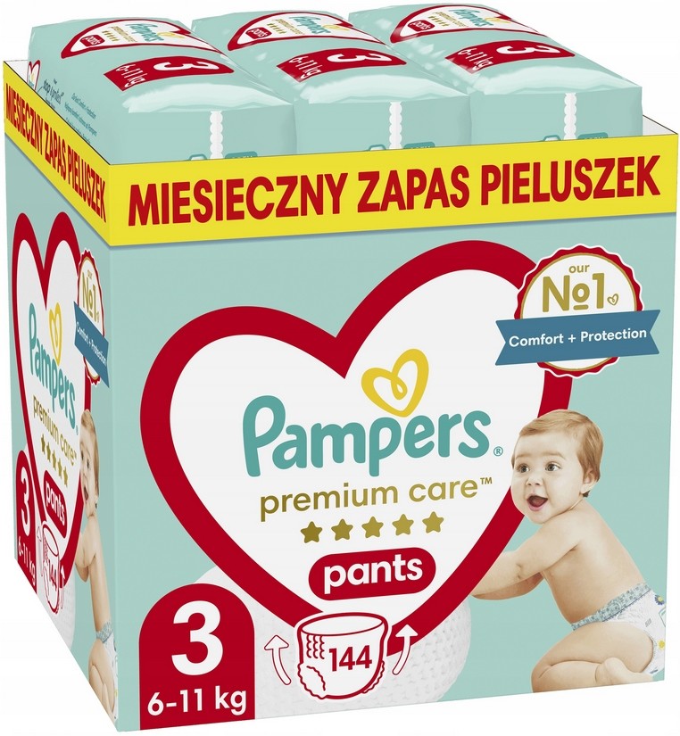 Pampers Premium Care 3 2 x 144 ks