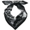 Doria Šatka saténová (60x60cm) čierna s potlačou T058 Doria Šatka saténová (60x60cm) čierna s potlačou T058