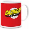 K&K The Big Bang Theory Bazinga Cup Hrnček na kávu Červený porcelán 325 ml