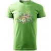 Bicie farebné splash - Klasické pánske tričko vyššej gramáže - 4XL ( Trávová zelená ) Bicie farebné splash - Klasické pánske tričko vyššej gramáže - 4XL ( Trávová zelená )